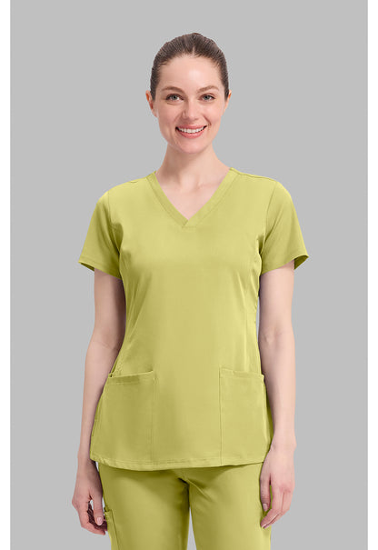 HH Works 2500 Women's Monica Scrub Top Retro Lime
