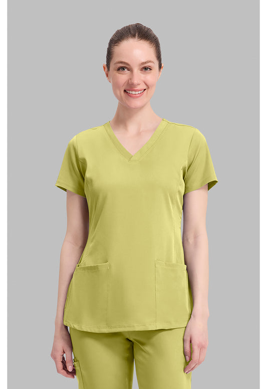 HH Works 2500 Women's Monica Scrub Top Retro Lime