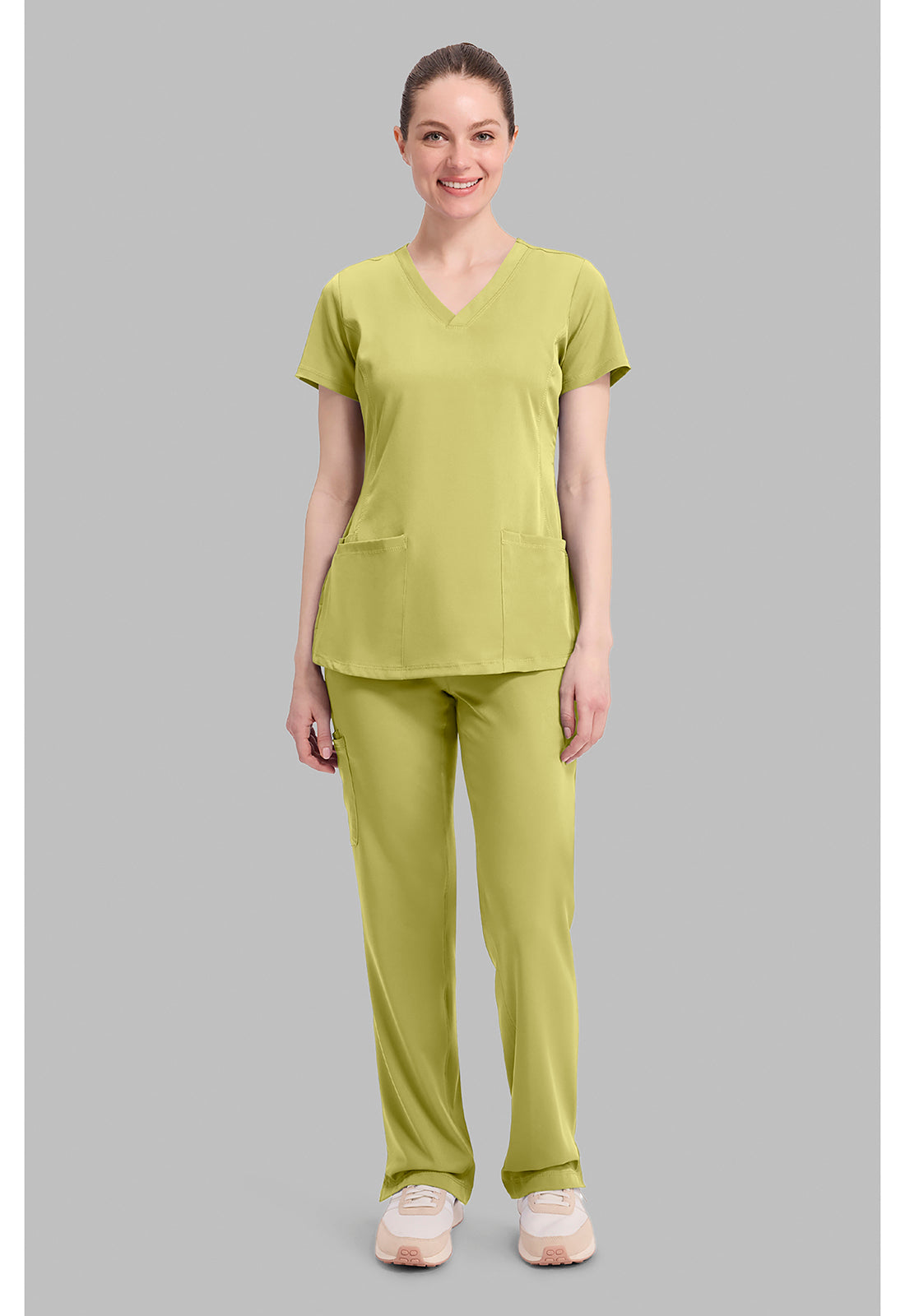 HH Works 2500 Women's Monica Scrub Top Retro Lime