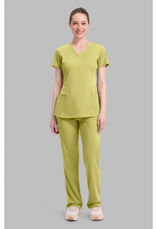 HH Works 2500 Women's Monica Scrub Top Retro Lime