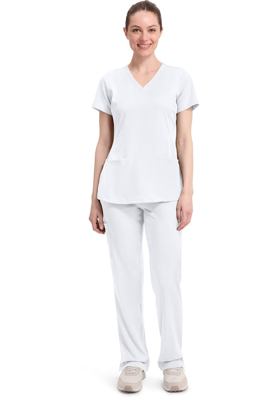 HH Works 2500 Women's Monica Scrub Top White