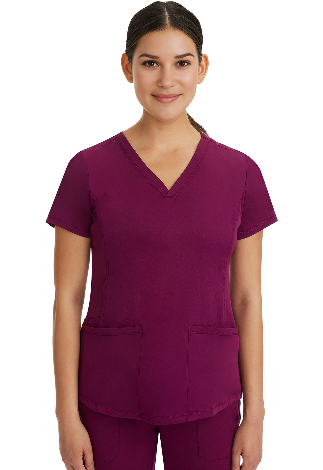 Women's Scrubs - Classic Longsleeves Color Wine