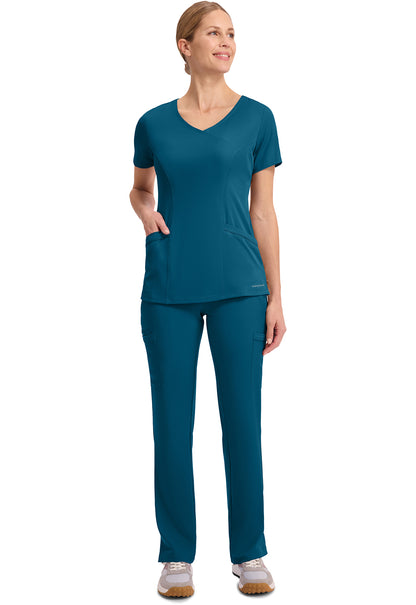 HH Works 2525 Women's Madison Scrub Top Caribbean
