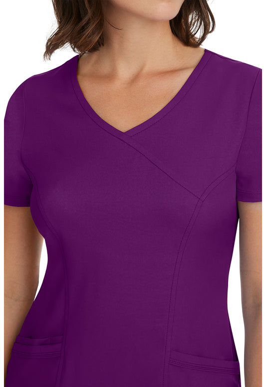 HH Works 2525 Women's Madison Scrub Top Eggplant