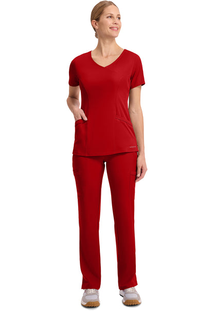 HH Works 2525 Women's Madison Scrub Top Red