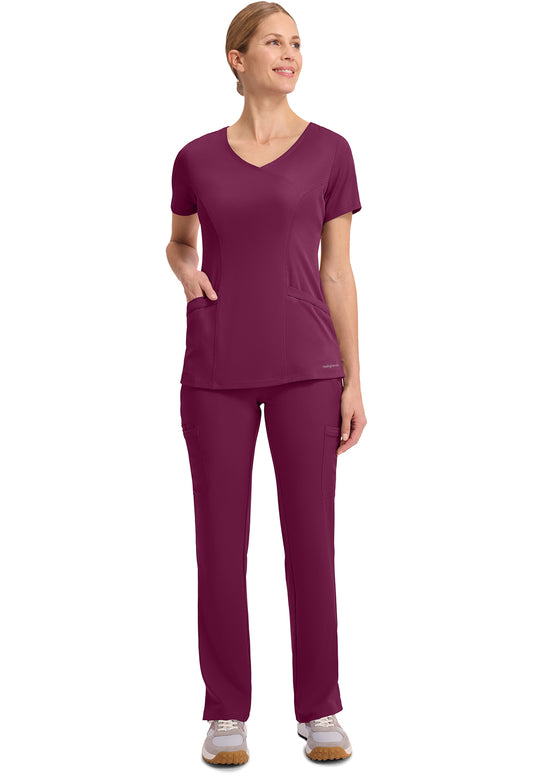 HH Works 2525 Women's Madison Scrub Top Wine