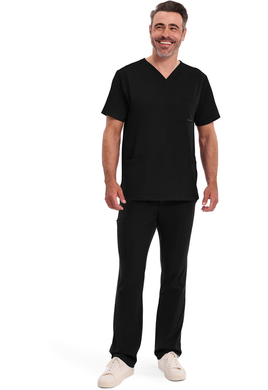 HH Works 2590 Men's Mathew Scrub Top Black