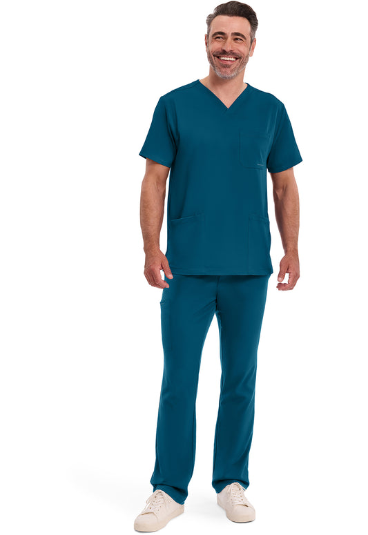 HH Works 2590 Men's Mathew Scrub Top Caribbean