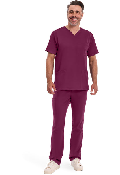 HH Works 2590 Men's Mathew Scrub Top Wine