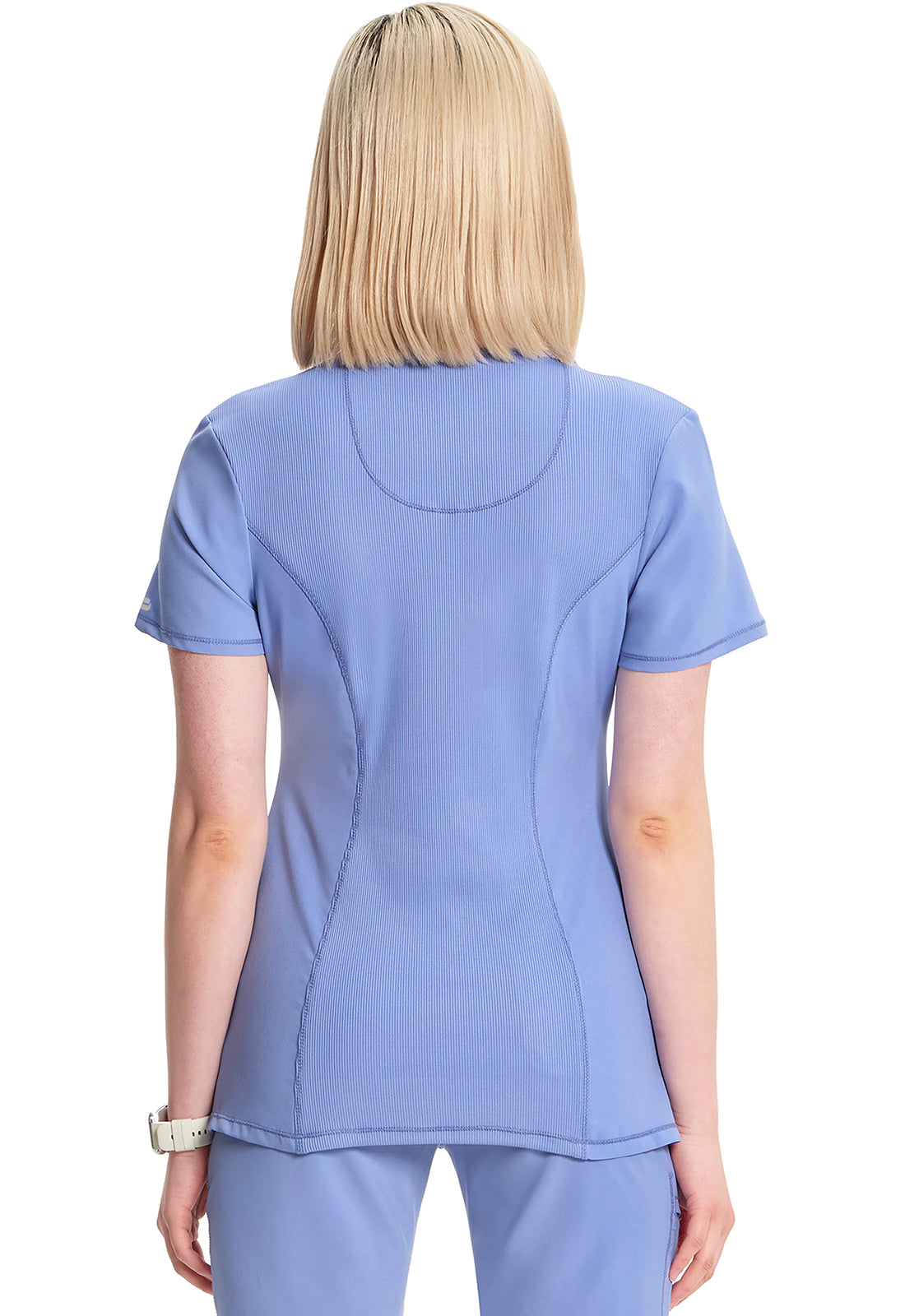 Classics 2624A Round Neck Top Ciel Model Image Back | Infinity