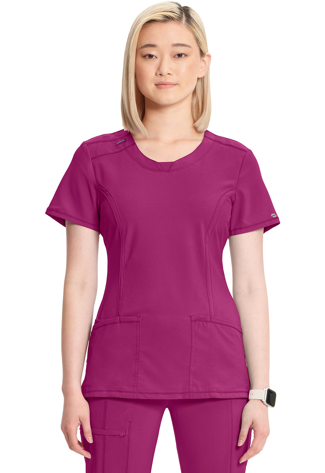 2624A Infinity Round Neck Top (Future Fuchsia)