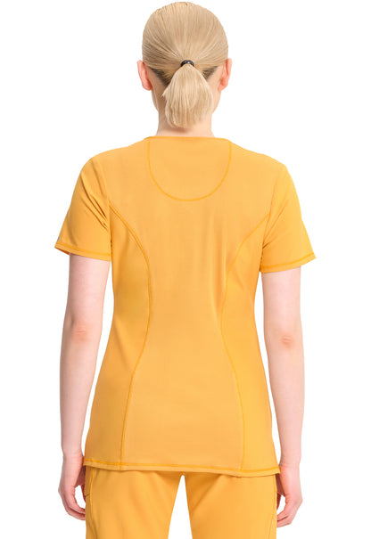 Classics 2624A Round Neck Top Gold Rush Model Image Back | Infinity