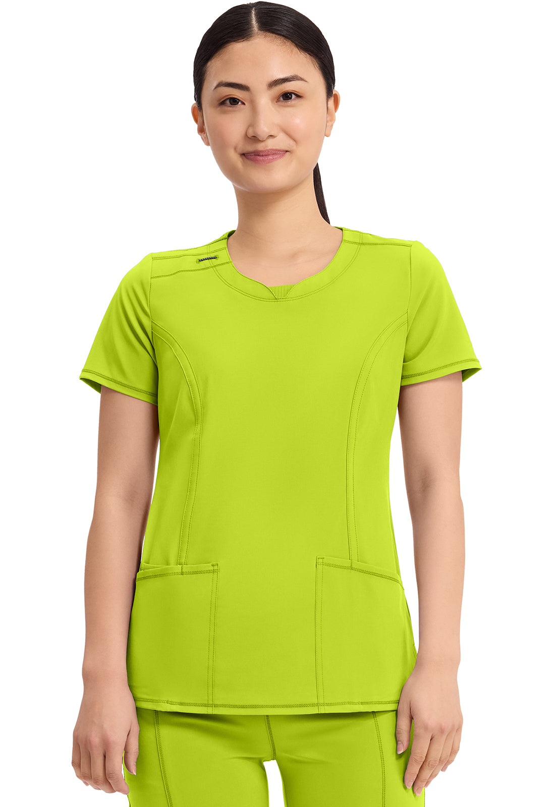 Classics 2624A Round Neck Top Lime Time