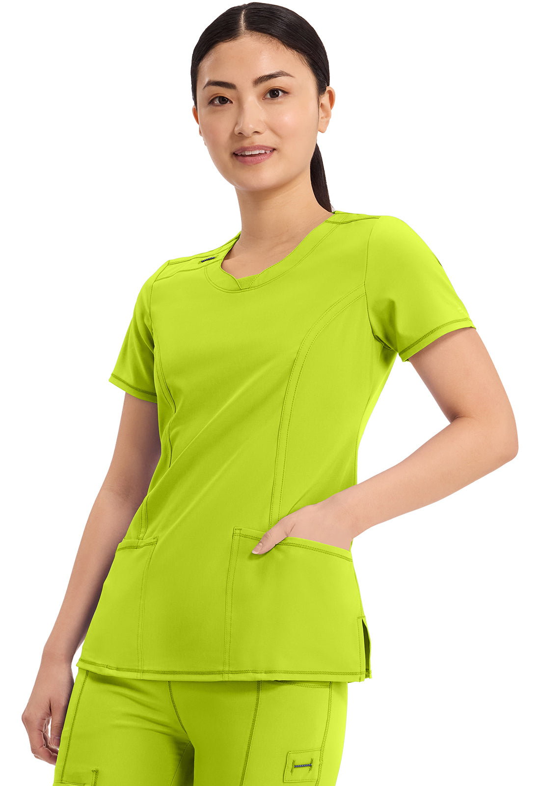 Classics 2624A Round Neck Top Lime Time