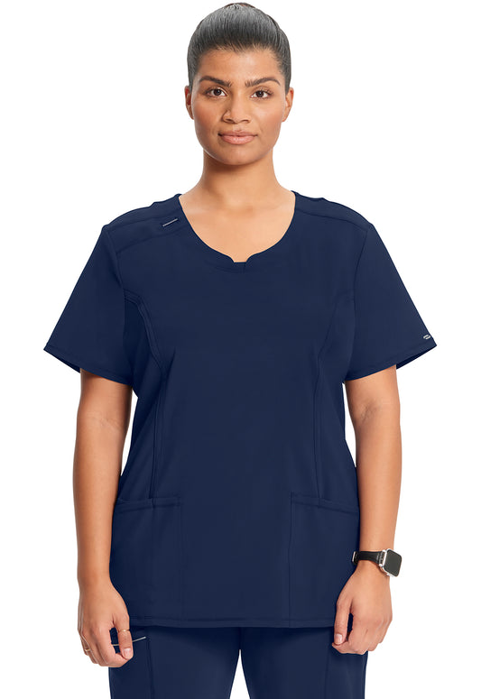 2624A Infinity Round Neck Top (Navy)