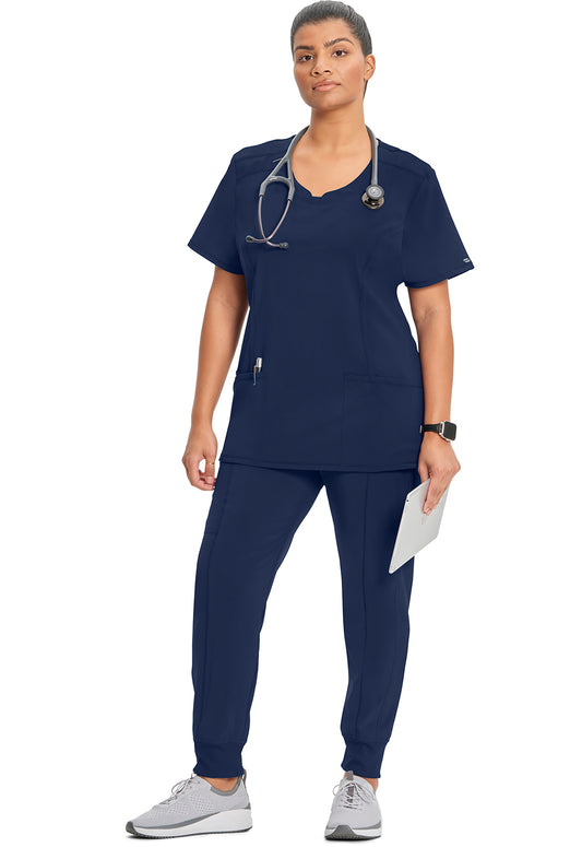 Infinity 2624A Women's Round Neck Scrub Top Navy