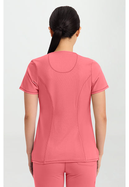 Infinity 2624A Women's Round Neck Scrub Top Pinkerton