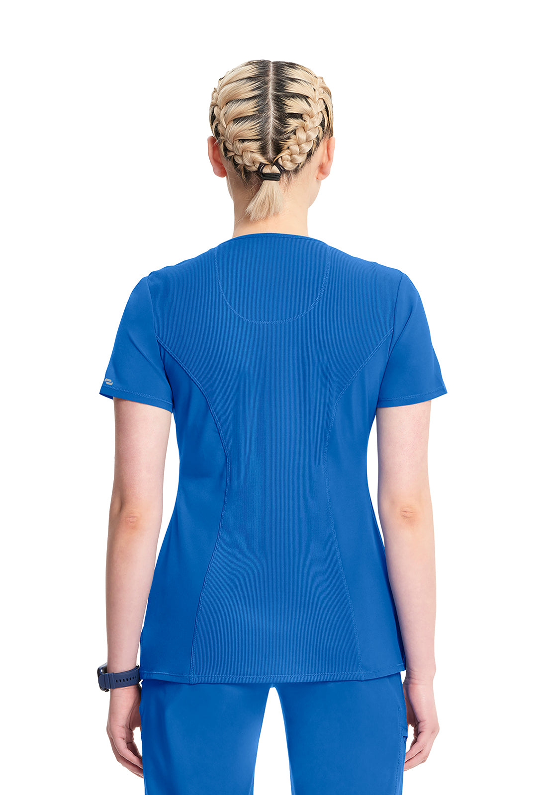 Classics 2624A Round Neck Top Royal Model Image Back | Infinity