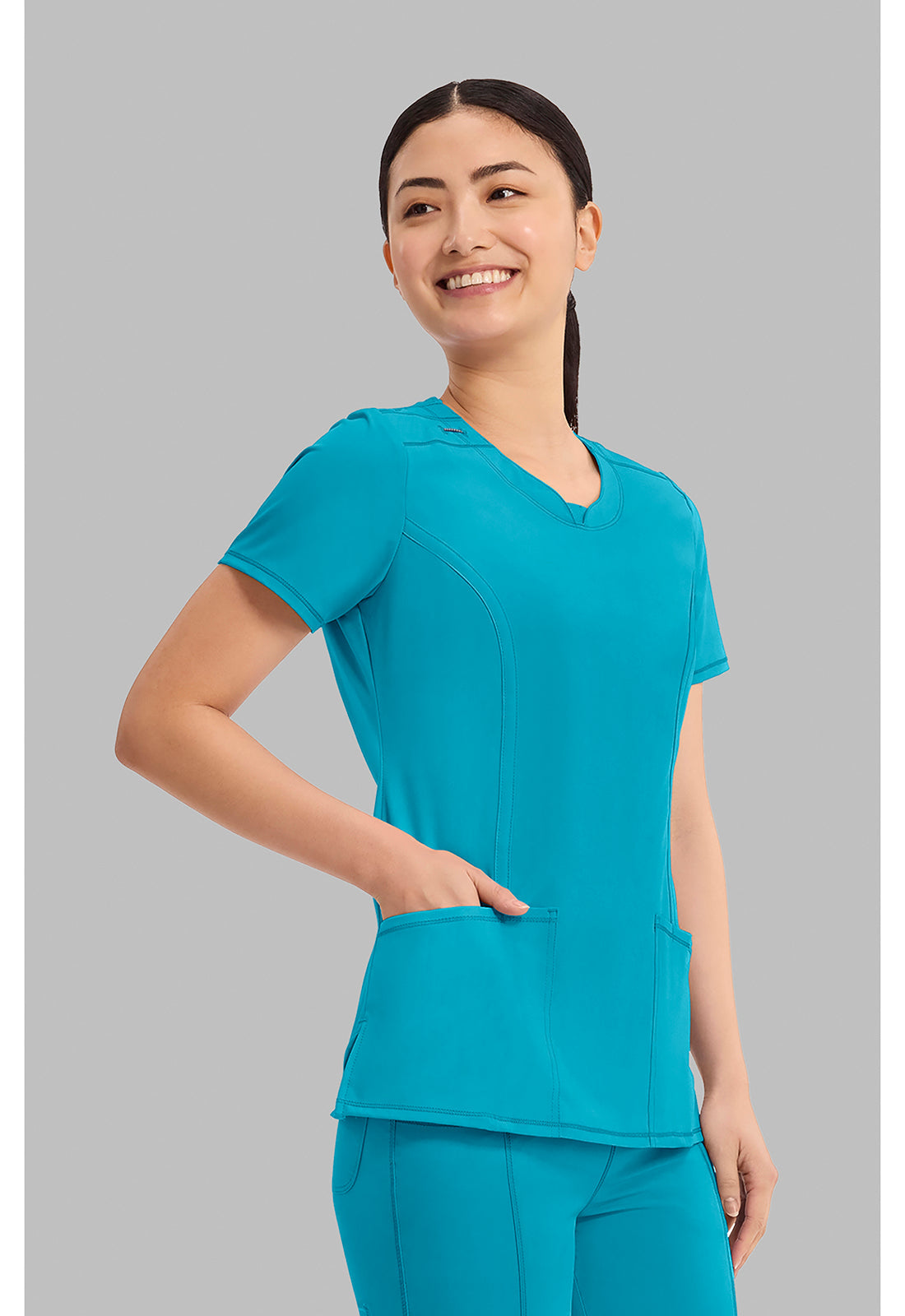 Infinity 2624A Women's Round Neck Scrub Top image 5