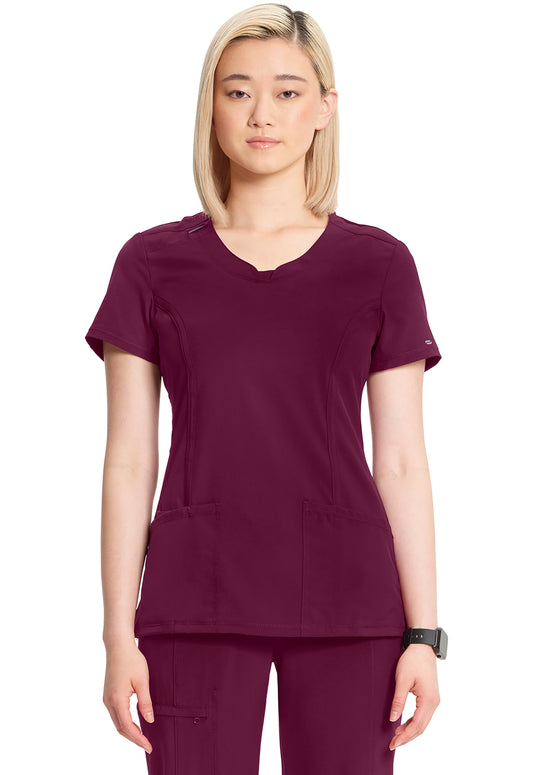 2624A Infinity Round Neck Top (Wine)