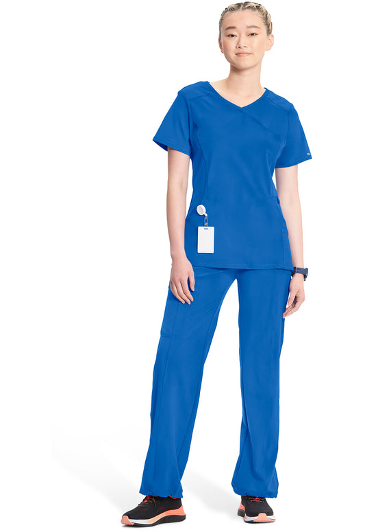 Infinity 2625A Women's Mock Wrap Scrub Top Royal