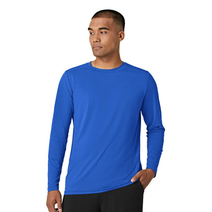 Layers 2629 Men's Performance Long Sleeve Tee Royal Model Image Front | Wink