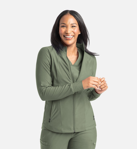 Embrace 2701 Eden Full Zip Track Jacket Olive