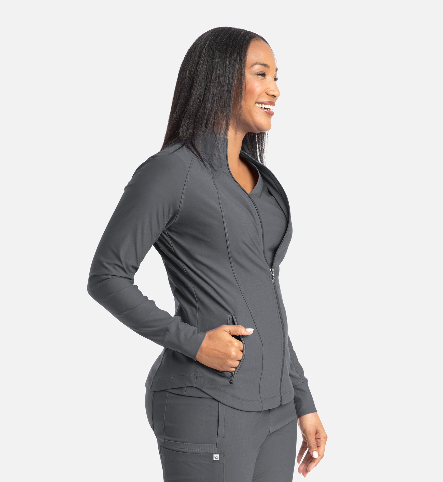 Embrace 2701 Eden Full Zip Track Jacket Pewter