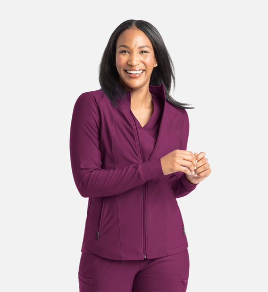 Embrace 2701 Eden Full Zip Track Jacket Wine