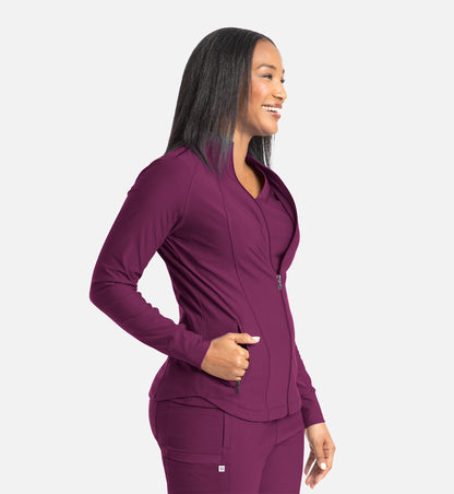 Embrace 2701 Eden Full Zip Track Jacket Wine