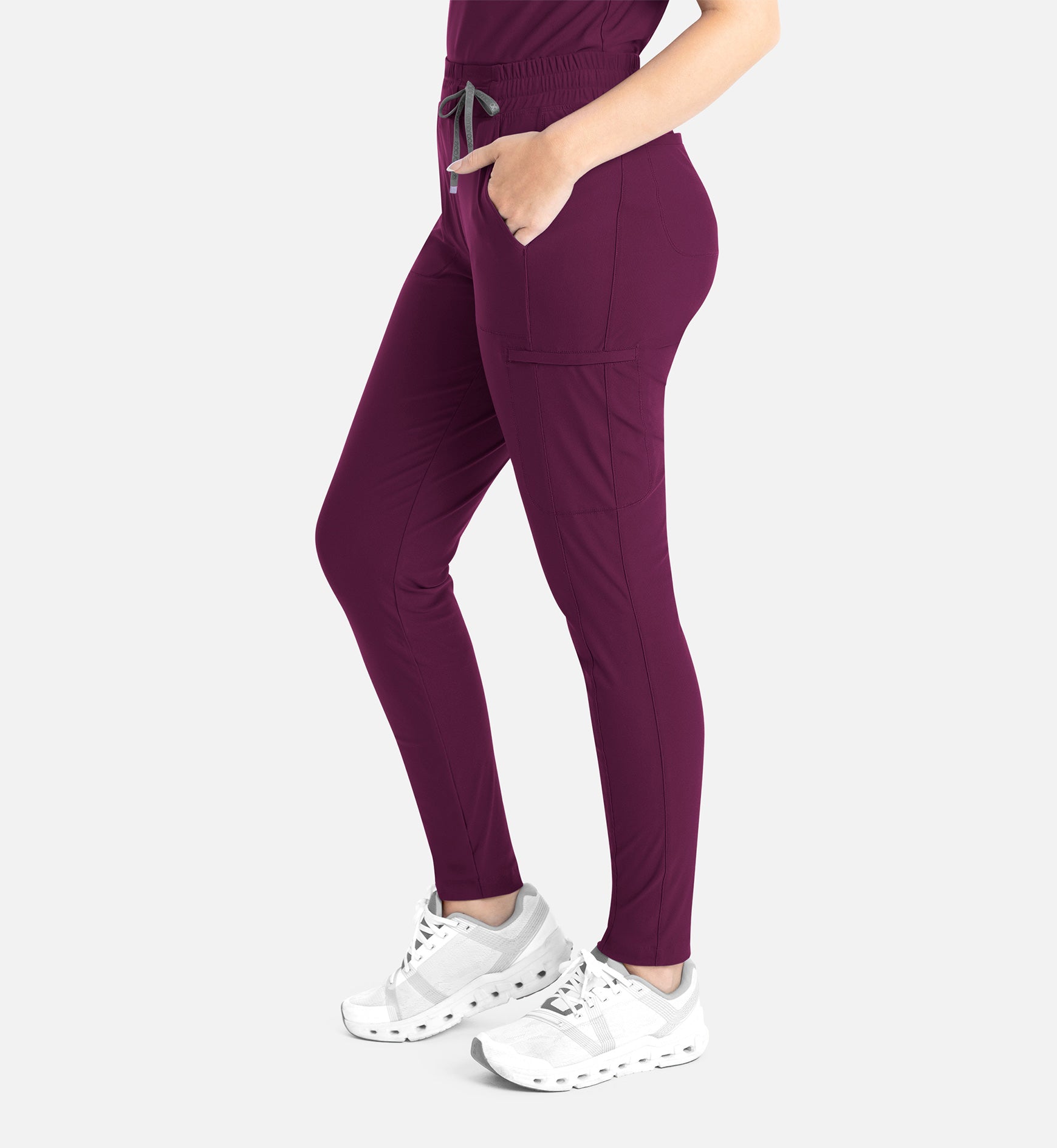 Embrace 2902 Mia Tapered Leg Pant Wine