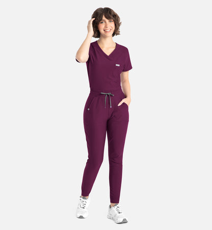 Embrace 2902 Mia Tapered Leg Pant Wine