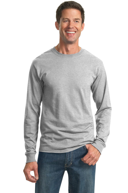 Jerzees Dri-Power 50/50 Cotton/Poly Long Sleeve T-Shirt.  29LS Ash