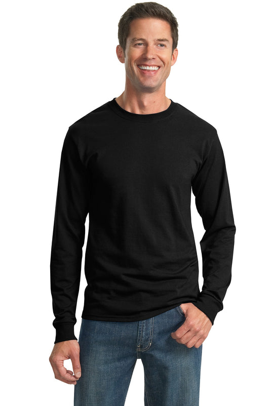 Jerzees Dri-Power 50/50 Cotton/Poly Long Sleeve T-Shirt.  29LS Black