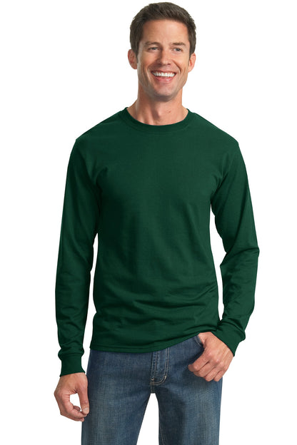 Jerzees Dri-Power 50/50 Cotton/Poly Long Sleeve T-Shirt.  29LS Forest Green