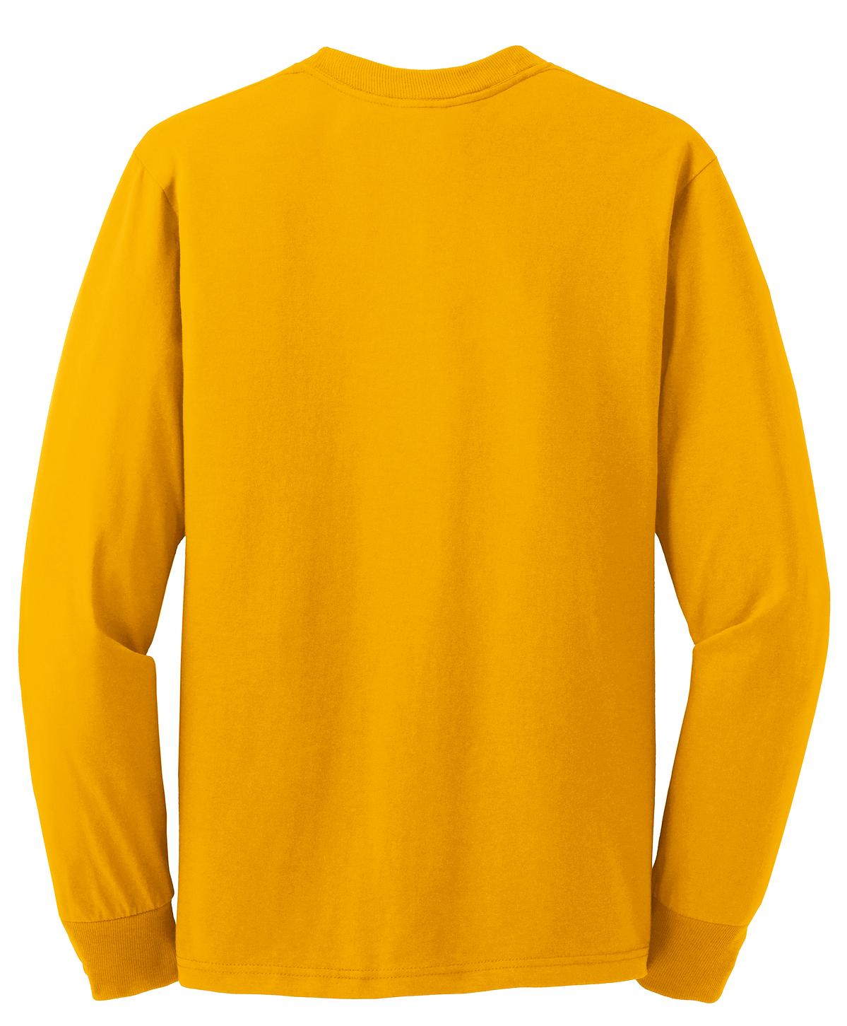 Jerzees Dri-Power 50/50 Cotton/Poly Long Sleeve T-Shirt.  29LS Gold