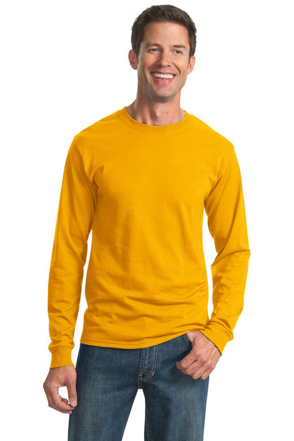 Jerzees Dri-Power 50/50 Cotton/Poly Long Sleeve T-Shirt.  29LS Gold