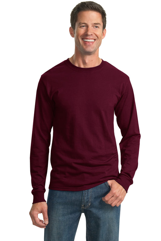 Jerzees Dri-Power 50/50 Cotton/Poly Long Sleeve T-Shirt.  29LS Maroon