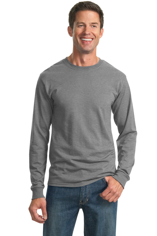 Jerzees Dri-Power 50/50 Cotton/Poly Long Sleeve T-Shirt.  29LS Oxford