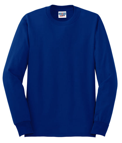 Jerzees Dri-Power 50/50 Cotton/Poly Long Sleeve T-Shirt.  29LS Royal