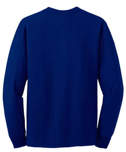 Jerzees Dri-Power 50/50 Cotton/Poly Long Sleeve T-Shirt.  29LS Royal