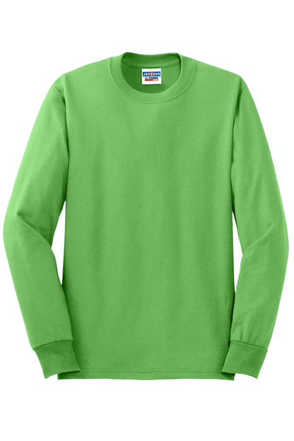 Jerzees Dri-Power 50/50 Cotton/Poly Long Sleeve T-Shirt.  29LS Kiwi