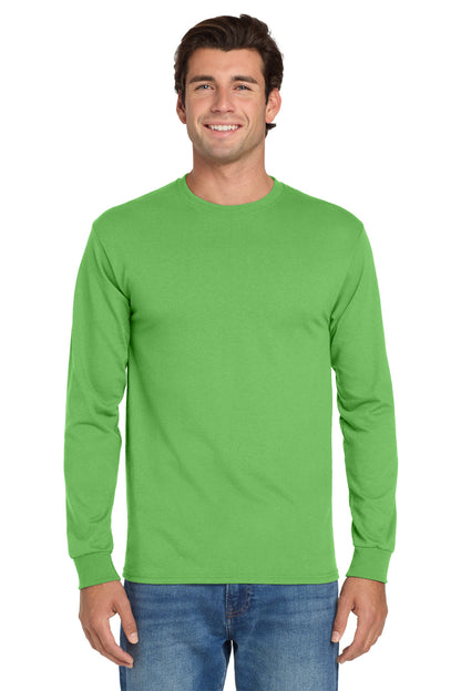 Jerzees Dri-Power 50/50 Cotton/Poly Long Sleeve T-Shirt.  29LS Kiwi