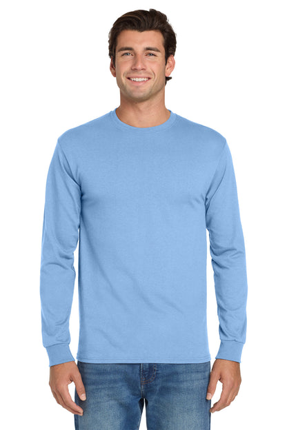 Jerzees Dri-Power 50/50 Cotton/Poly Long Sleeve T-Shirt.  29LS Light Blue