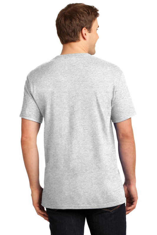 Jerzees  Dri-Power 50/50 Cotton/Poly Pocket T-Shirt.  29MP Ash