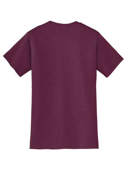 Jerzees  Dri-Power 50/50 Cotton/Poly Pocket T-Shirt.  29MP Maroon