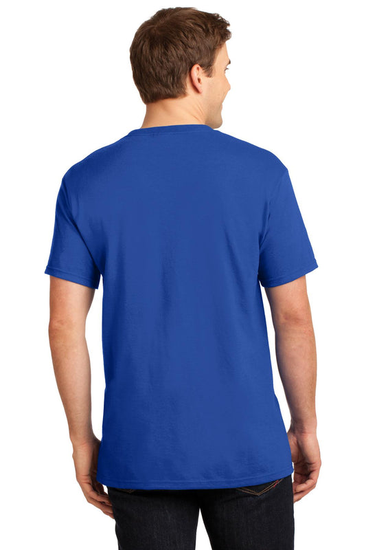 Jerzees  Dri-Power 50/50 Cotton/Poly Pocket T-Shirt.  29MP Royal