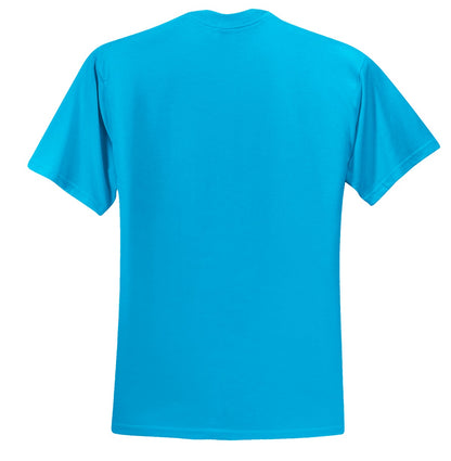 Jerzees  Dri-Power 50/50 Cotton/Poly T-Shirt.  29M California Blue