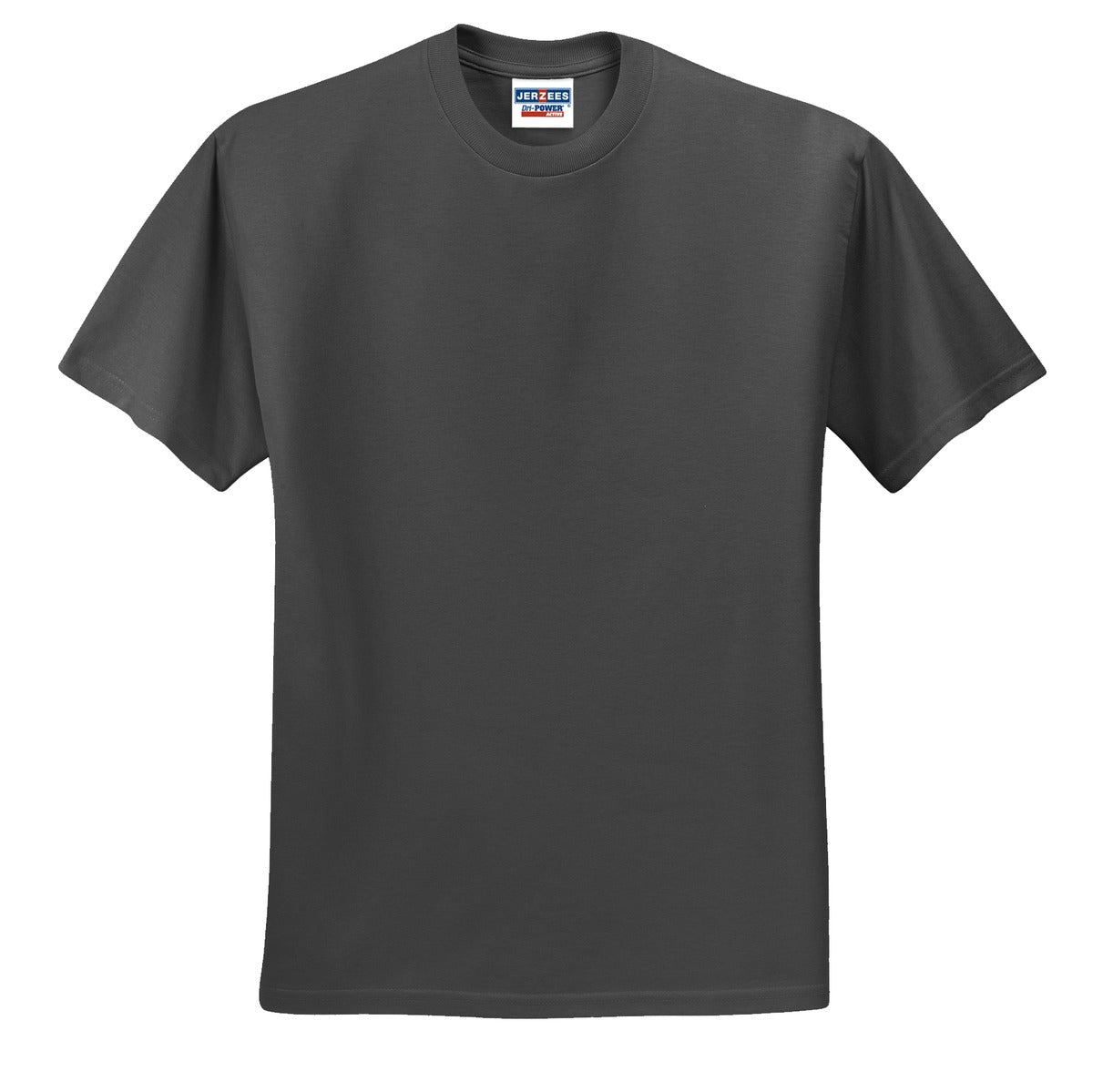 Jerzees  Dri-Power 50/50 Cotton/Poly T-Shirt.  29M Charcoal Grey