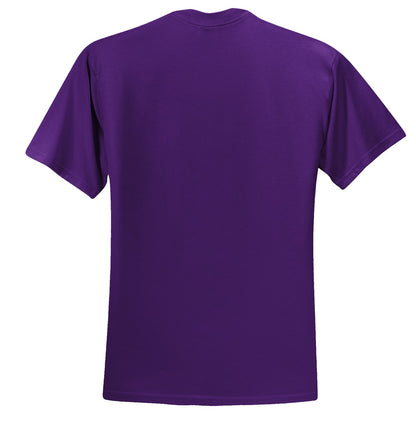 Jerzees  Dri-Power 50/50 Cotton/Poly T-Shirt.  29M Deep Purple